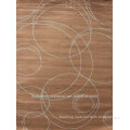 New Contemporary Brown and Blue Modern Circle Circles Area Rug